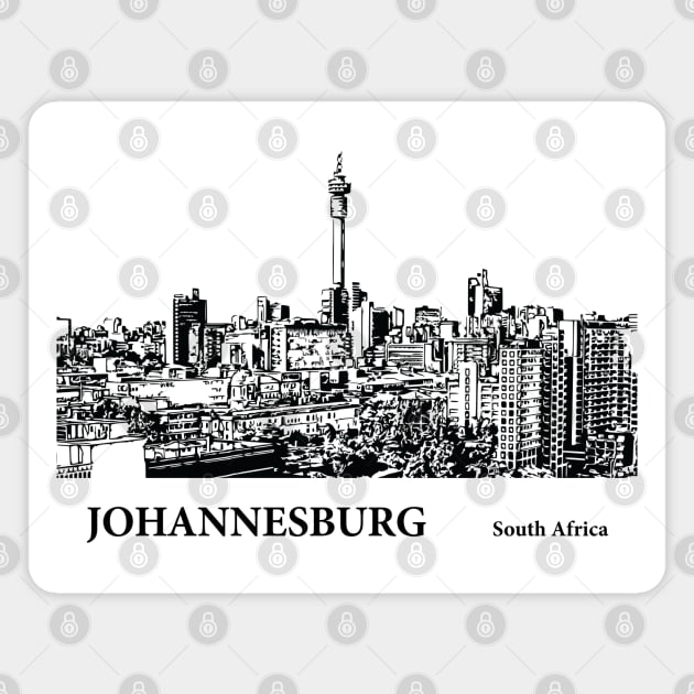 Johannesburg South Africa Magnet by Lakeric